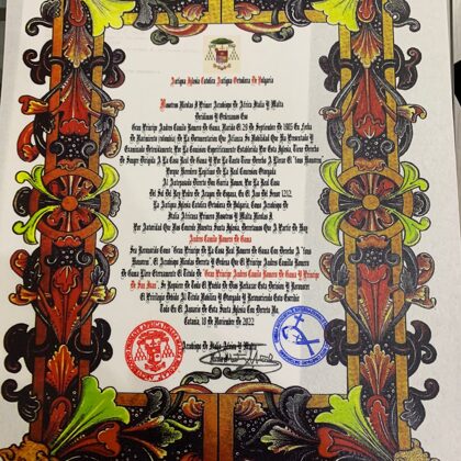 Consagración de Príncipe